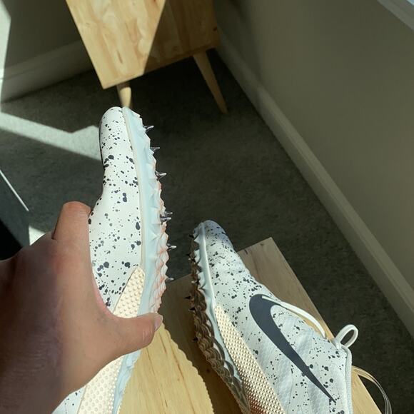 Nike Zoom Rival’s track & field black white cleats size 15 college high school - Picture 6 of 7